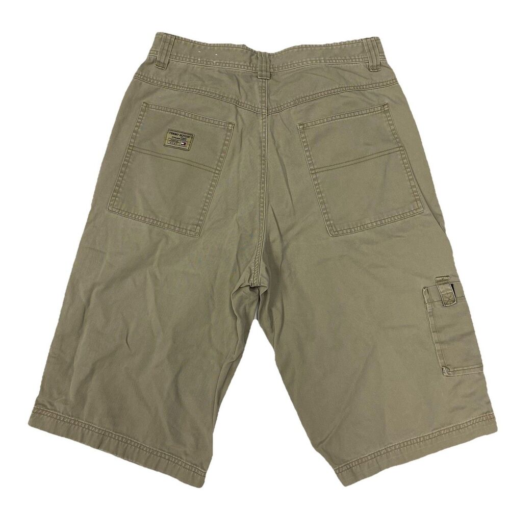 Y2K Tommy Hilfiger Cargo Shorts Khaki Tan Men’s 31x15 (Tag 33) Vintage 2000s